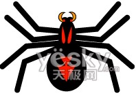 万圣节用Illustrator绘蜘蛛网和蜘蛛13