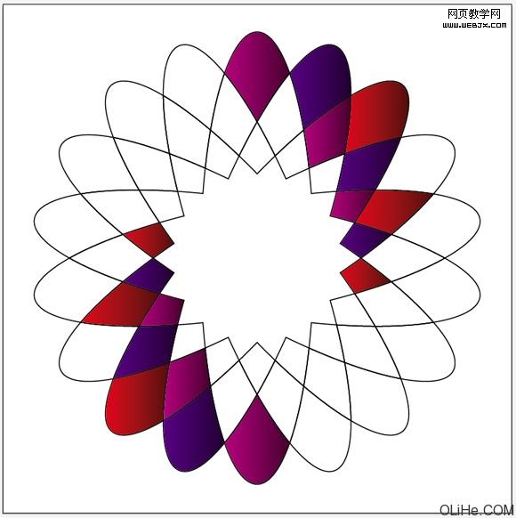 Illustrator 绘制漂亮的几何花瓣LOGO6