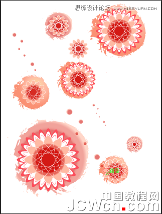 Illustrator绘制炫丽时尚的花朵教程17