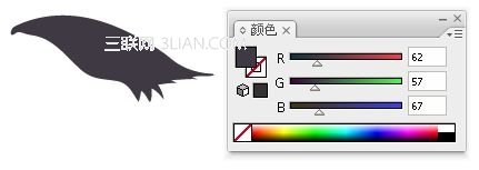 Illustrator使用色阶画法绘制鸟的插画2