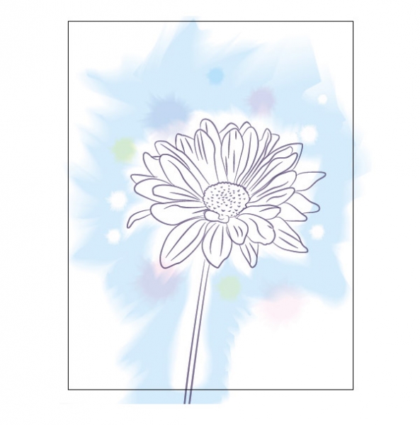 AI模仿真实花朵绘制出具有水彩矢量效果的花卉图10