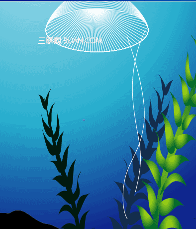 Illustrator制作海底世界（上）9