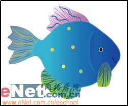 Illustrator绘制可爱的矢量热带鱼11