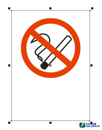 CorelDRAW教程 绘制禁止吸烟警告标志19