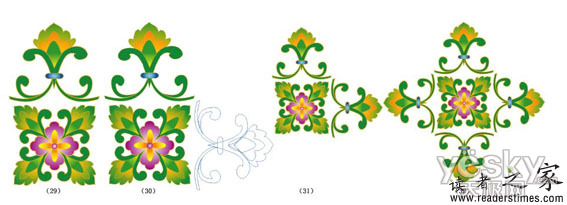 Illustrator设计绘制古典花纹壁纸10