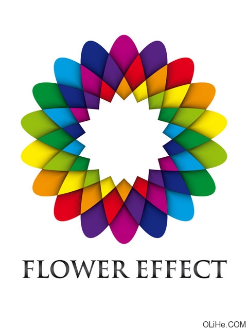 Illustrator绘制中心对称彩色花朵图案11