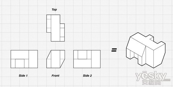 Illustrator技术理论教程：等角和拼图2
