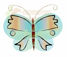 Illustrator绘制漂亮的矢量蝴蝶1