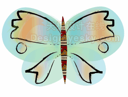 Illustrator绘制漂亮的矢量蝴蝶7