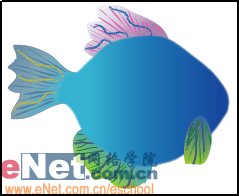Illustrator绘制可爱的矢量热带鱼9