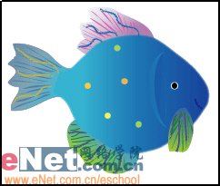 Illustrator绘制可爱的矢量热带鱼1