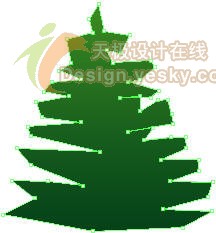 Illustrator矢量绘制美丽圣诞树3