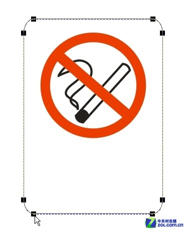 CorelDRAW教程 绘制禁止吸烟警告标志20