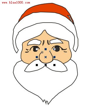 CorelDRAW教程:绘制可爱的卡通圣诞贺卡4
