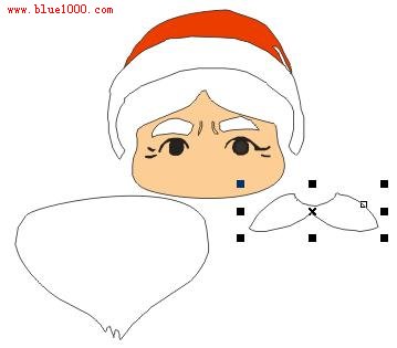 CorelDRAW教程:绘制可爱的卡通圣诞贺卡2
