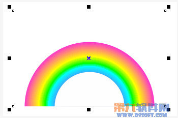 巧用coreldraw绘制漂亮的彩虹7