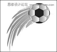 CorelDRAW绘制在草地上飞翔的足球6