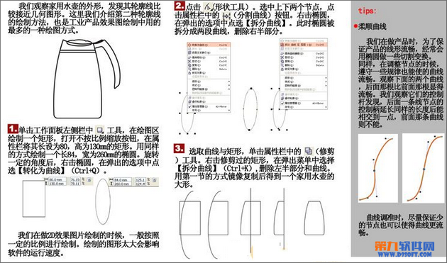 Coreldraw轻松打造水壶1