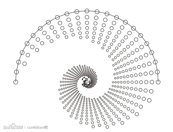 CDR设计制作圆点风格的螺旋效果图实例教程3