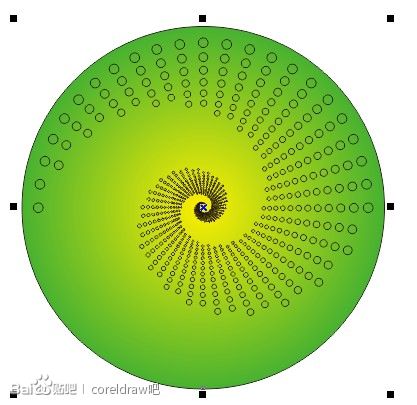 CDR设计制作圆点风格的螺旋效果图实例教程4