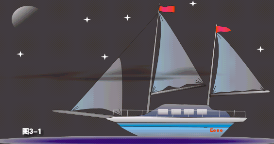 CorelDraw制作帆船1