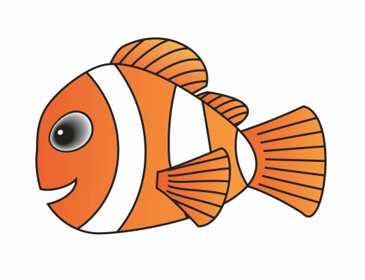 Coreldraw绘制小鱼Nemo1