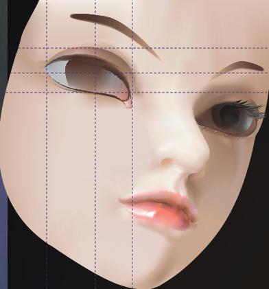 CDR X3设计绘制3D美女图片的实例教程8