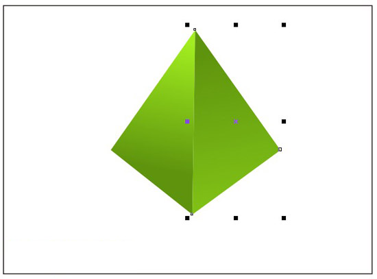 CorelDRAW制作绿色立体图标教程3
