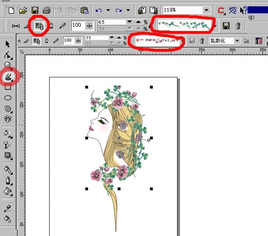 Coreldraw绘画时尚女性技法集合7