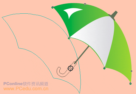 coreldraw制作雨伞22
