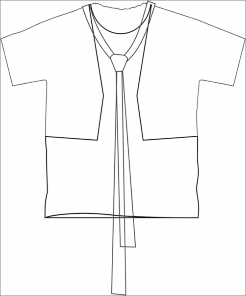 CDR绘制男士夏装款式短袖衣服6