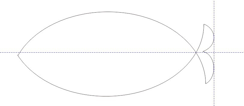 CDR全部圆形工具简单绘制小鱼9