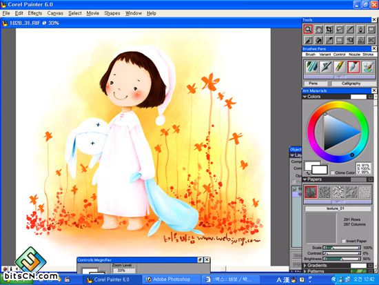 教你用painter给插画上色 插画上色的具体过程和步骤6