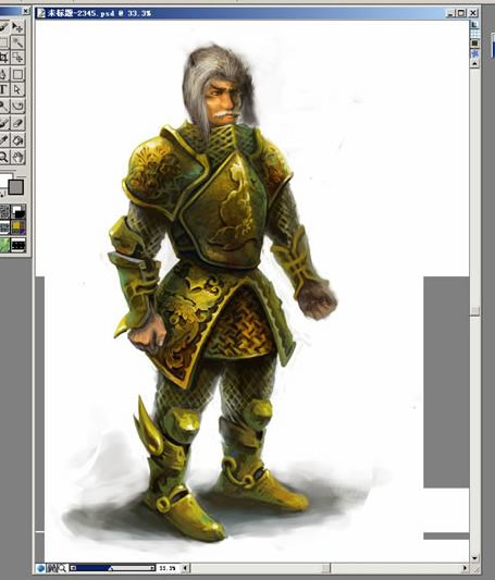 Painter数字笔刷绘制欧洲骑士铠甲1
