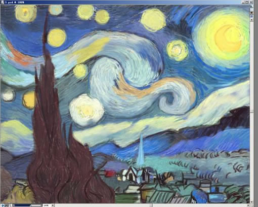 Painter教程:临摹国际大师梵高的《星夜》8