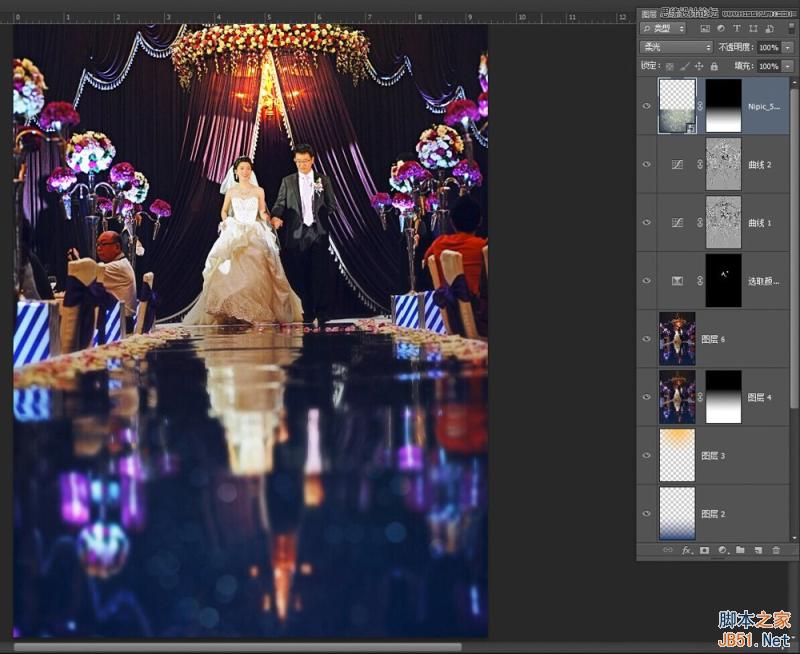 Photoshop详细解析室内婚片婚宴的整体色彩处理教程10
