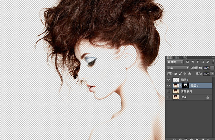 Photoshop打造梦幻的美女与风景双重曝光效果5