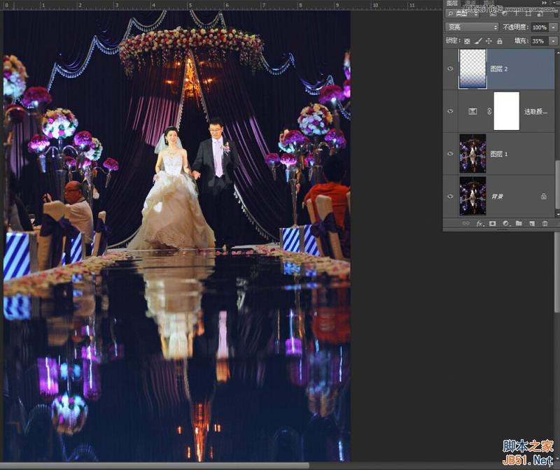 Photoshop详细解析室内婚片婚宴的整体色彩处理教程5