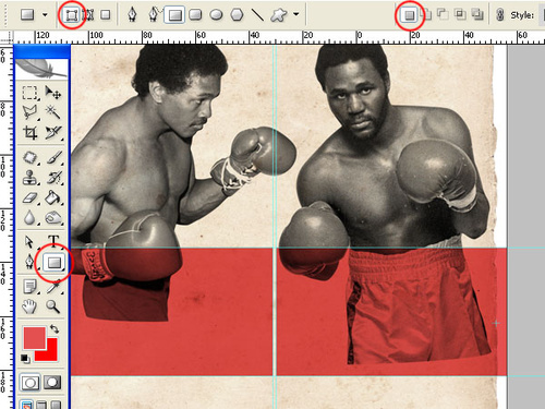 Photoshop创建复古风格拳击海报7
