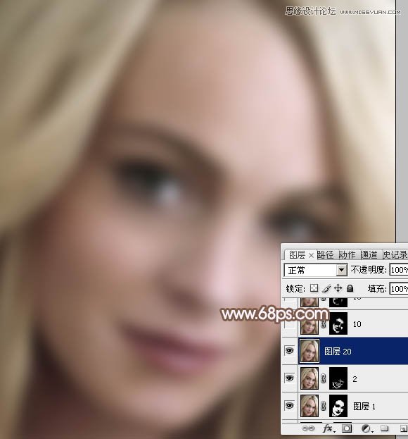 Photoshop超详细给满脸麻子的女人磨皮13