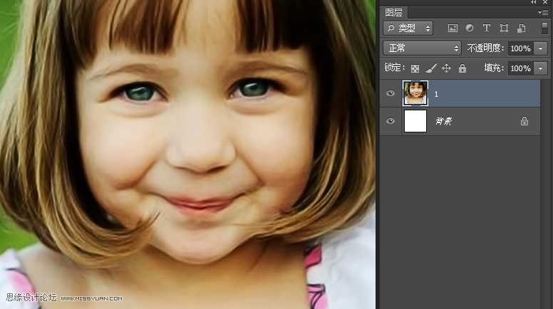 Photoshop怎么简单地把儿童照片变清晰？6