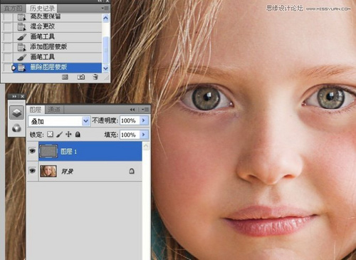 Photoshop给儿童照片锐化处理8