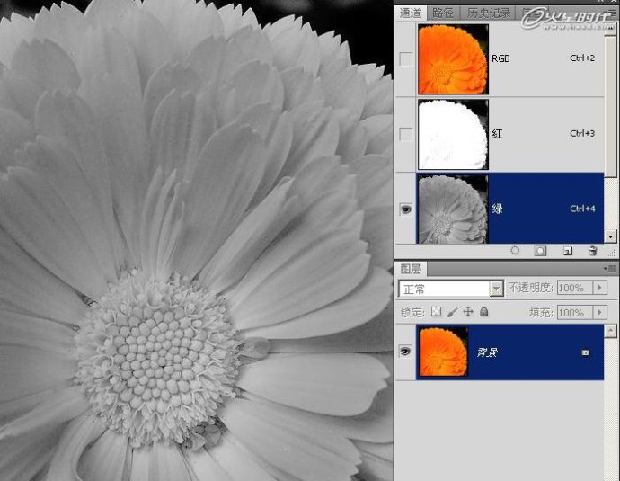 photoshop加强照片颜色层次和锐度-通道锐化法3