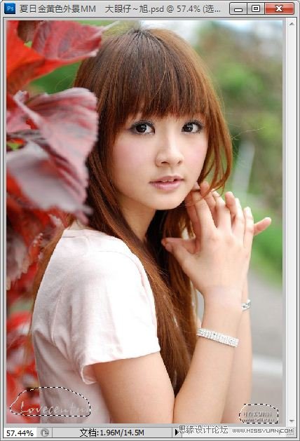 PS调出金秋色调照片3