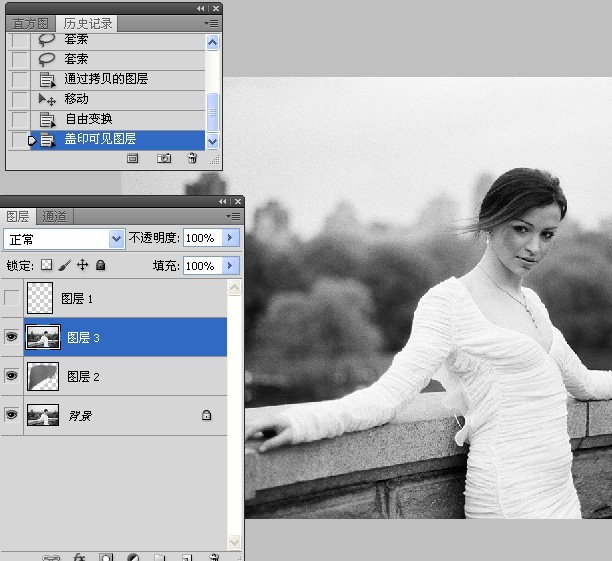 Photoshop给婚纱美女照片细节修身处理9