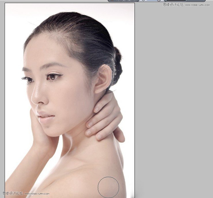 Photoshop给美女模特添加惊艳的妆容效果6