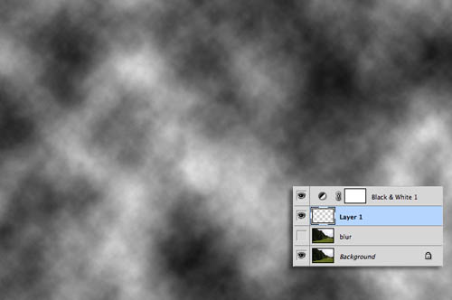 Photoshop给树林风景照片加上淡灰色迷雾6