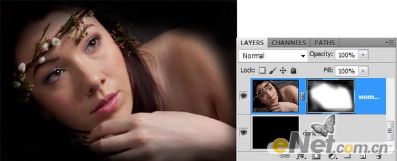 PhotoShop给美女照片制造梦幻荧光画面效果教程3
