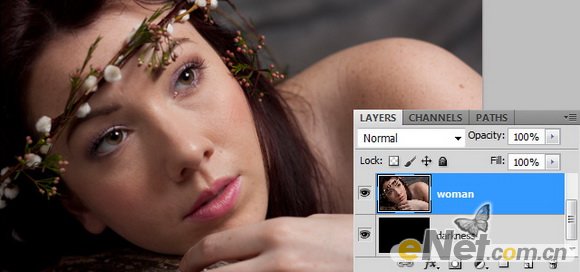 PhotoShop给美女照片制造梦幻荧光画面效果教程2