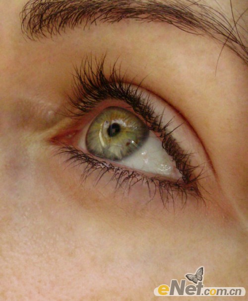 PhotoShop打造漂亮的蓝色眼睛眼妆效果教程5